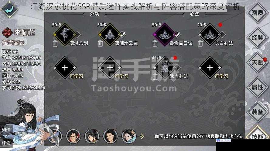 江湖汉家桃花SSR潜质迷阵实战解析与阵容搭配策略深度评析