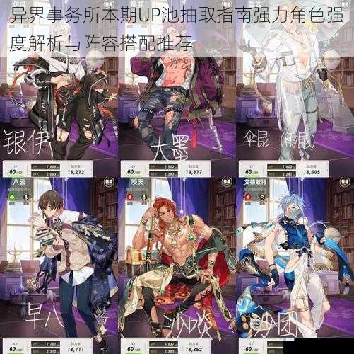 异界事务所本期UP池抽取指南强力角色强度解析与阵容搭配推荐
