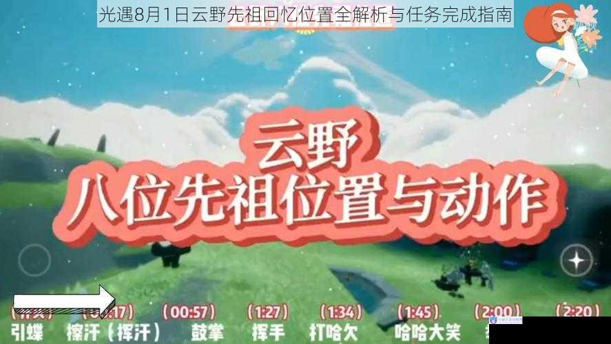 光遇8月1日云野先祖回忆位置全解析与任务完成指南