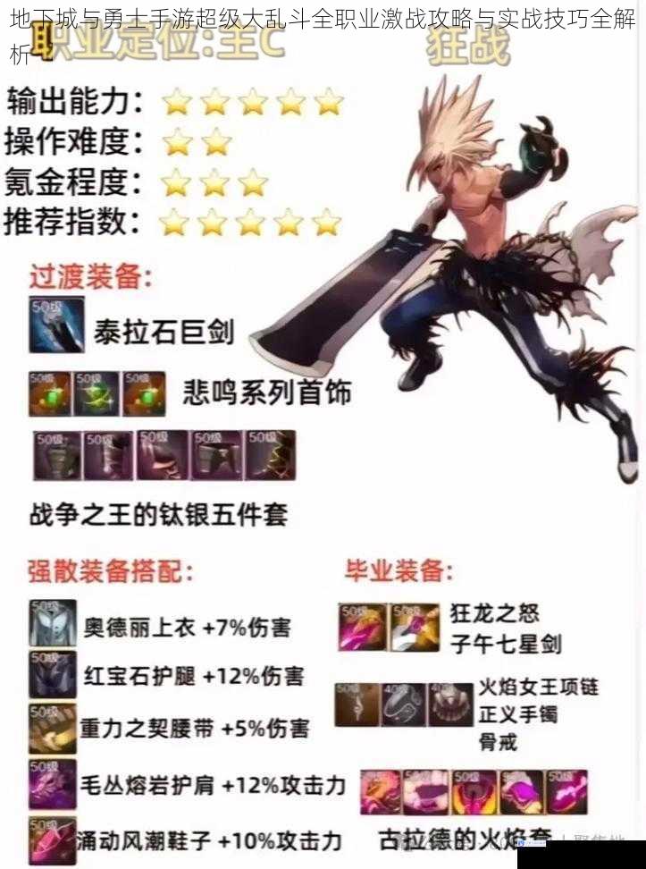 地下城与勇士手游超级大乱斗全职业激战攻略与实战技巧全解析