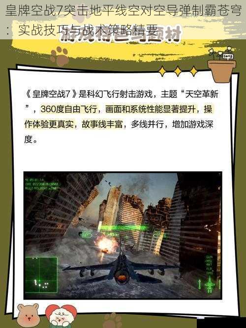 皇牌空战7突击地平线空对空导弹制霸苍穹：实战技巧与战术策略精要