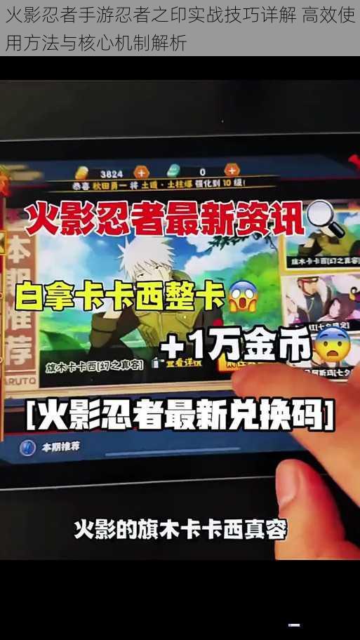 火影忍者手游忍者之印实战技巧详解 高效使用方法与核心机制解析