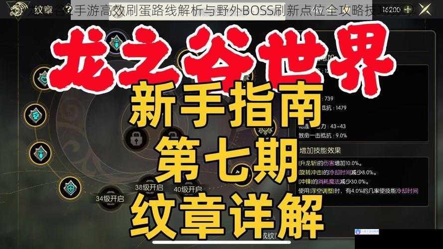 龙之谷2手游高效刷蛋路线解析与野外BOSS刷新点位全攻略技巧分享