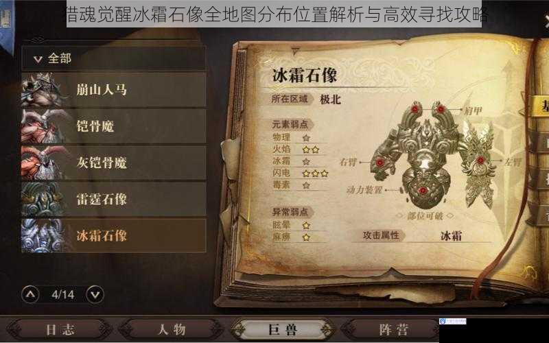 猎魂觉醒冰霜石像全地图分布位置解析与高效寻找攻略