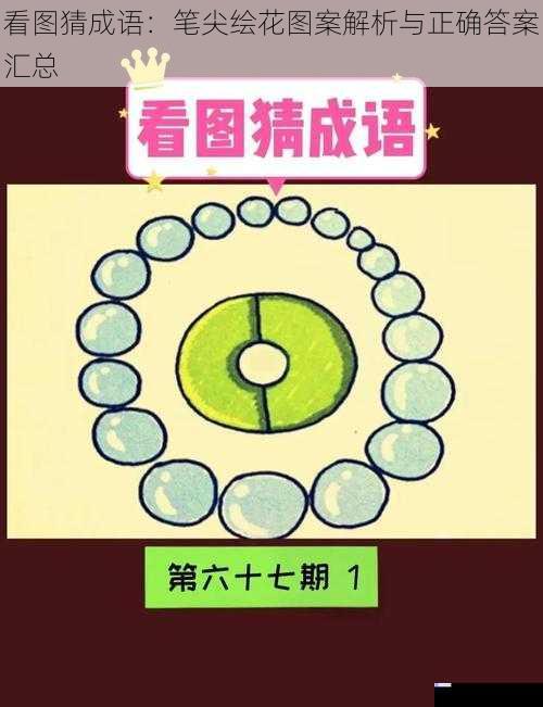 看图猜成语：笔尖绘花图案解析与正确答案汇总